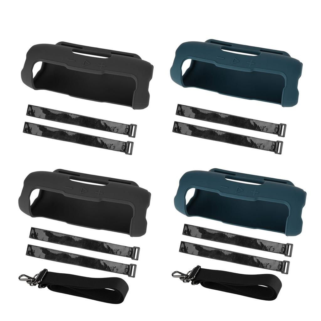 Shockproof Silicone Case with Portable Straps Portable Travel Carrying Case for Flip 7 Speakers, Case Only