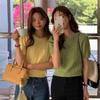 Women's Summer 2025 Korean Retro Cable Knit Short Sleeve Top