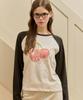 KIRSH Mellow Graphic Raglan Long Sleeve [White]