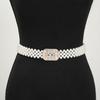 Wide Elastic Waistband Bling Women Waist Belt Sweet Pearl Waist Belt  Skirt Decoritive