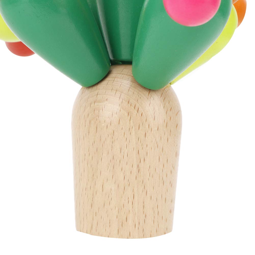 Cactus Toy, Kids Cactus Balance Stacking Toy, Wooden Kids Puzzle Balancing Cactus Toy Building Blocks