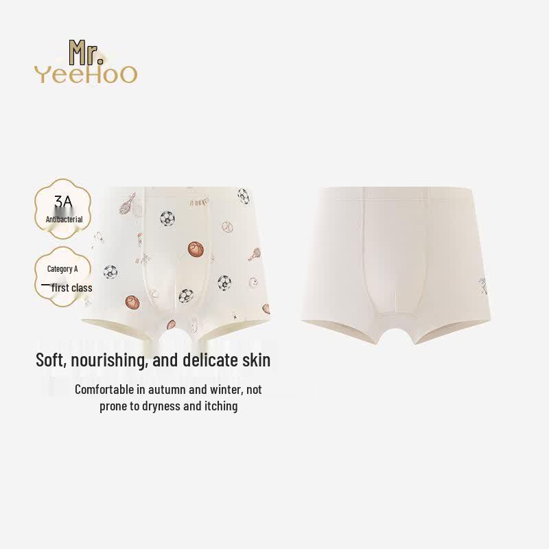 YEEHOO Boys  Milk Silk Boxer Briefs 2-Pack 150