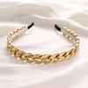 Chain Hollow Headband Light Luxury Metal Hairband Fashion Women's Hair Accessories
