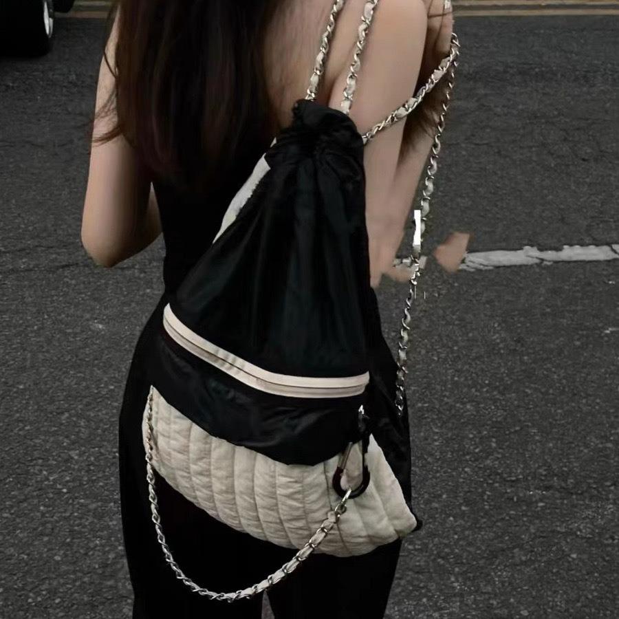 

Черно-белый двухцветный рюкзак Женский рюкзак для поездок