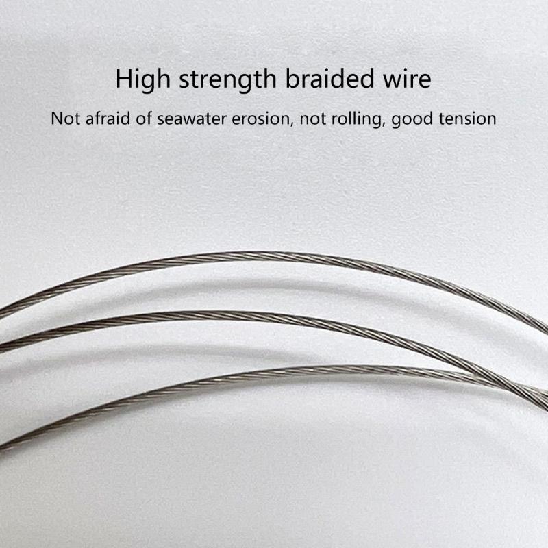 Angelmontagen mit Wirbeln Einhänger Perlen Schnur Vorfach Angelzubehör Montagen Angelvorfach Edelstahldraht Vorfächer Vorfachzubehör