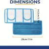 The Snap-on Replaceable Mop Head Is a Water-absorbing And Stain-removing Mop Cloth a Universal Accessory For Household Flat Mops