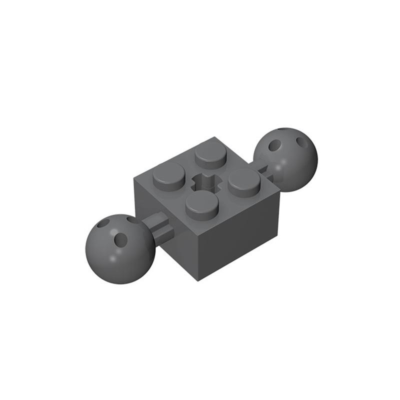 Non-Toxic 20Pcs Building Blocks Technicalal Parts 2X2 Con Mattoni Con Giunto A Sfera Su Entrambi I Lati Connettore Foro Dell'Asse 57908
