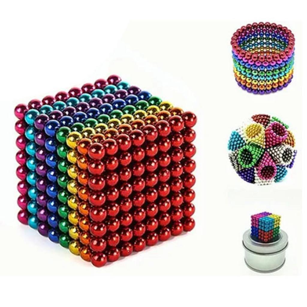 216pcs 5mm Magnet Ball Fidget Toy 8 Colors Stress Relief DIY Magnetic Beads Educational Toy