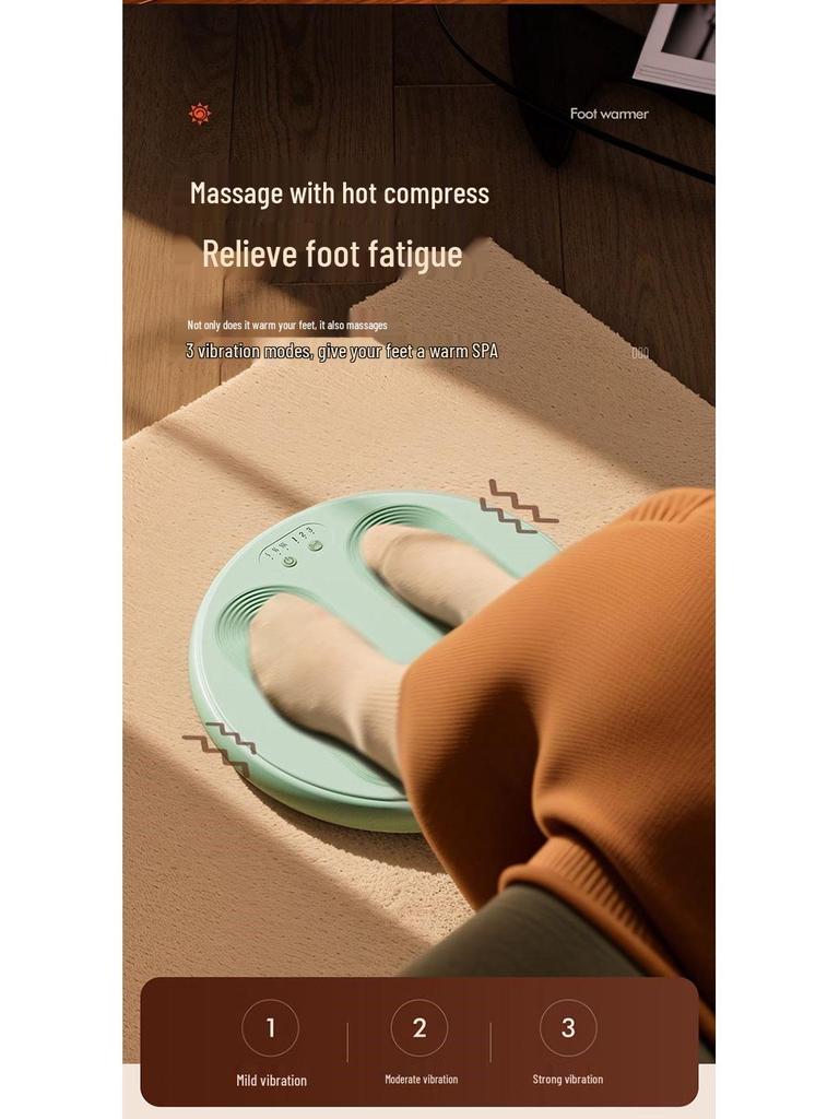 Under-Desk Foot Warmer: Winter Office Heater & Electric Blanket Cushion