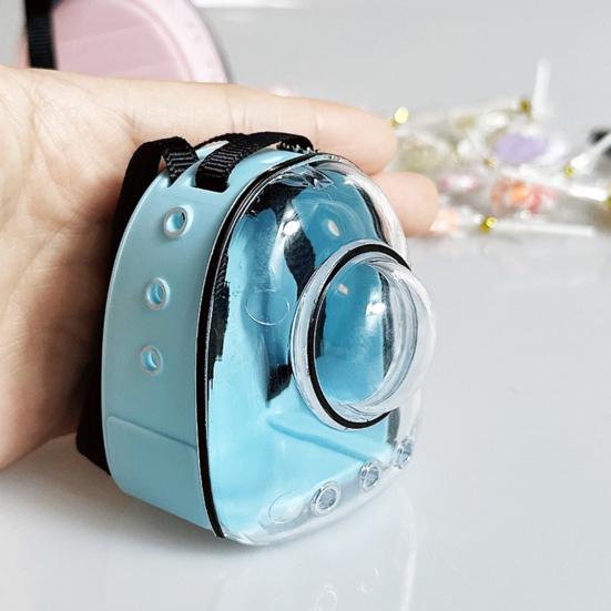 

Mini Doll Backpack for La-bubu Realistic Pet Space Carriers Cute Miniature Bags for Dolls Stylish Keychain Backpack Cute La-bubu Accessories жовтий