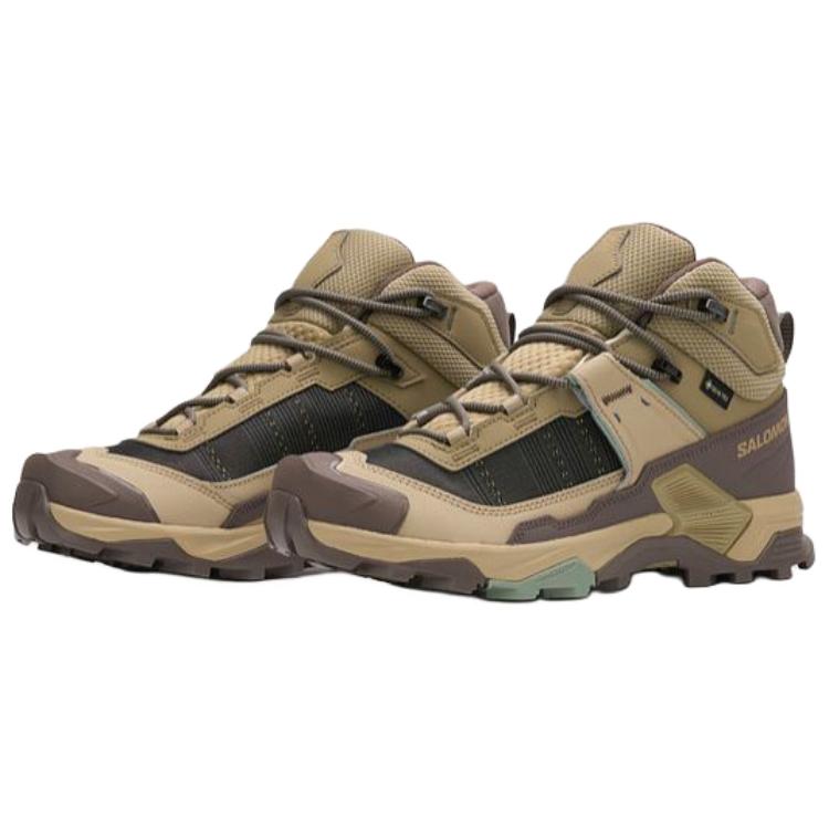 Salomon X Ultra 5 GTX Comfortable Fit Mid Hiking Shoes Women hiking shoes Brown L49289100