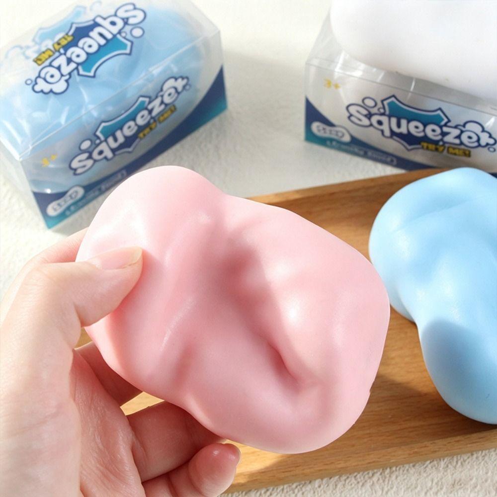 Finger Relax Soap Ball Squishy Handmade Crunchy Fidget Toy Building Block Squishy Adult Kids