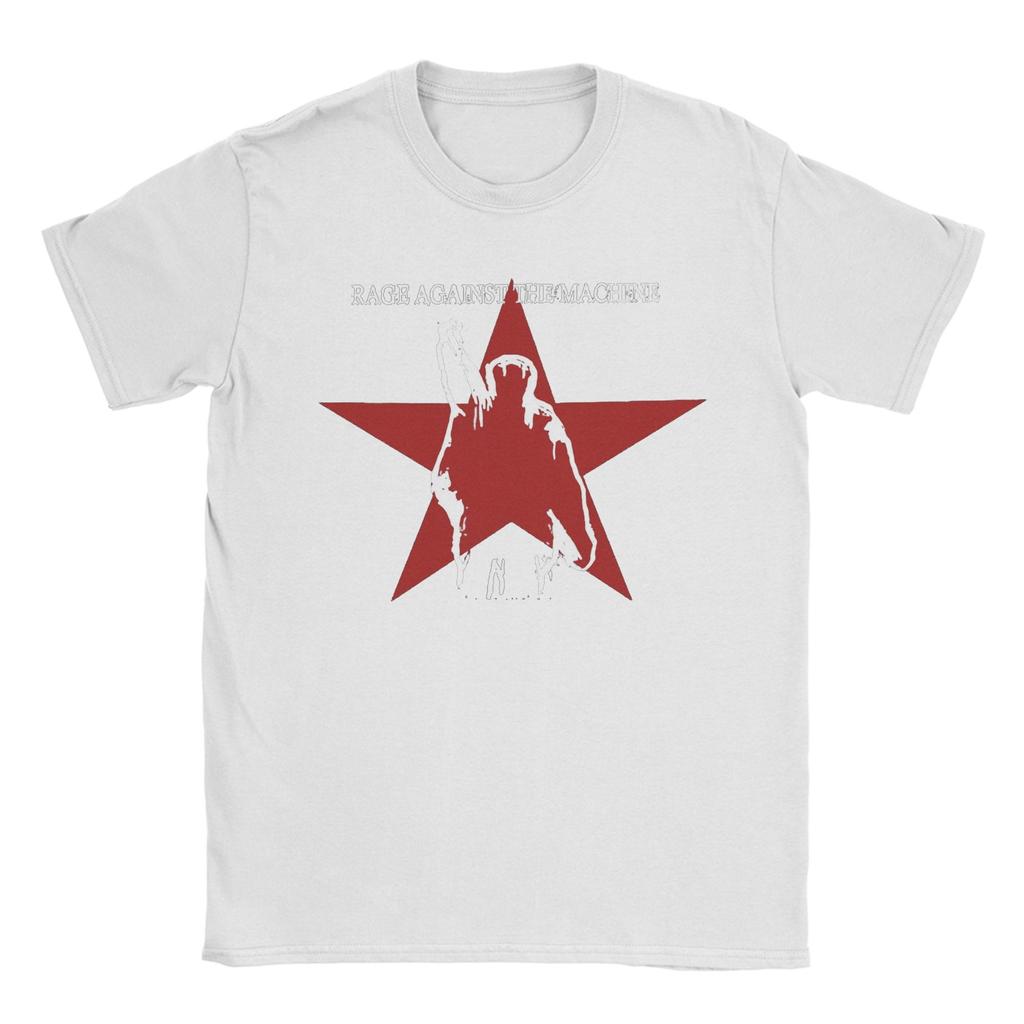 Star Rage Against The Machine T Shirt for Men Cotton Amazing T-Shirts Crewneck Tees Short Sleeve Clothes Printing