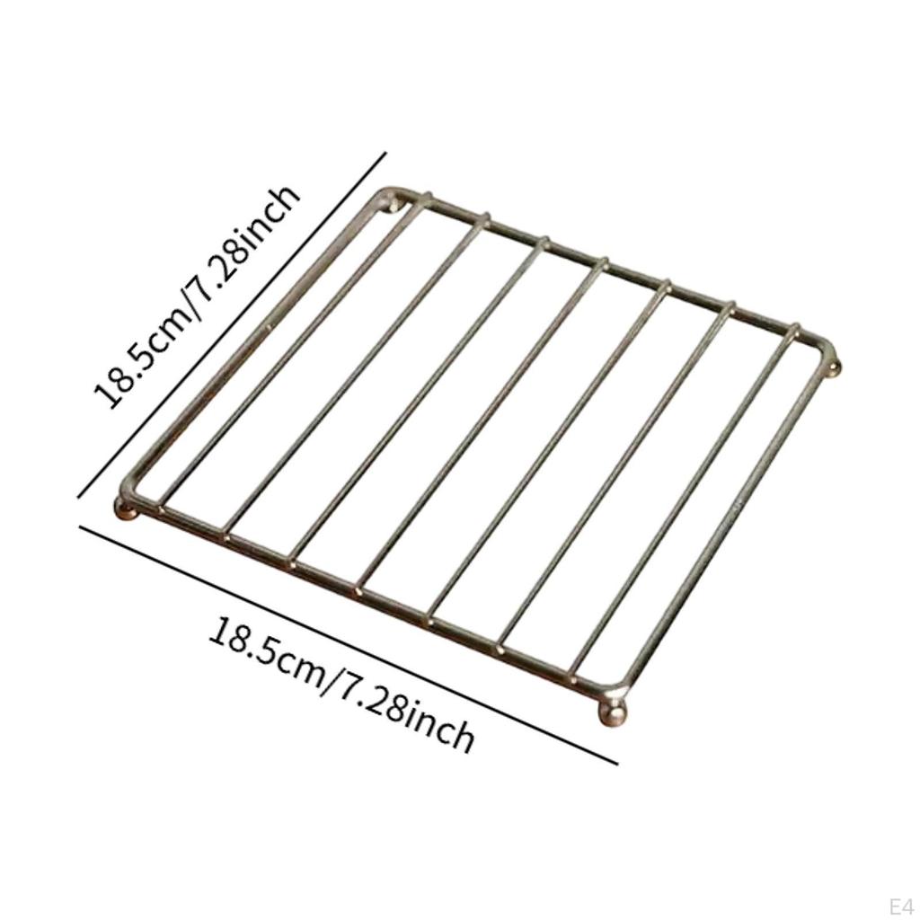 Heat Resistant Iron Trivet for Dining Table, Coffee, Dishes, Apartment Stoves