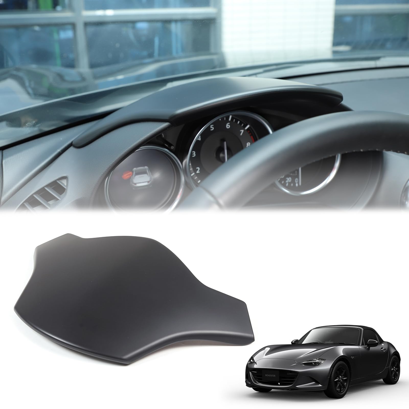 

Hcilloend ABS Gauge Panel for New Mazda Roadster Series Easy Decorative Interior Custom Accessories Cover/Frame RF/ND (2016-2024), Installation,