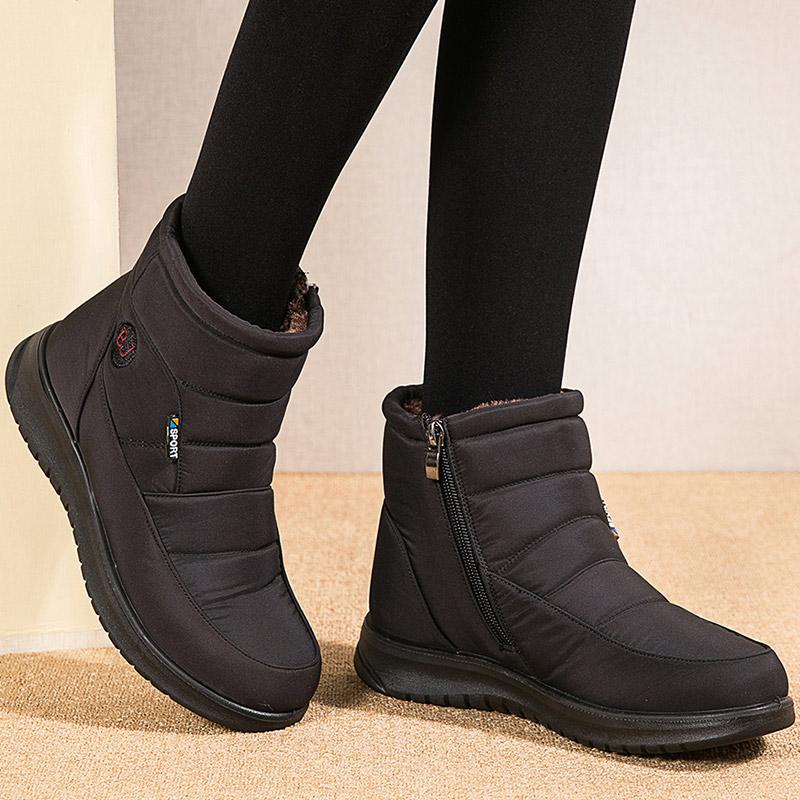 Women'S Boots Waterproof Fur Boots For Snow Winter Shoes Woman Casual Rubber Botas Mujer Fashion Winter Boots Women Booties