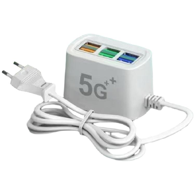 6-Port USB Charger 6 Slots Mobile Device Recognition Wall Charger Dock Station For Secure Phones Rapid Charging