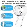 6pcsPortable Electric Toothbrush Head Protective Cover for Traveling on Business Trip Dust Cap of Brush Head Cover Bathroom Tool