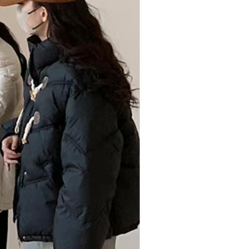 Vysoce kvalitní vycpaná bunda s krátkým rohovým knoflíkem pro dámskou módu z bavlny