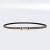 Narrow Belt Women's Fashionable Versatile Dress Belt Thin Decoration Retro Gold Buckle Summer Trousers