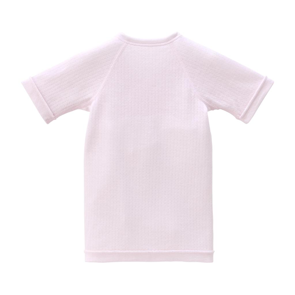 Miki House Baby Short Solid Made in for Boys and Baby Undershirt, Color, Logo, 100% Cotton, Japan, Girls, Clothes, Newborn, 50-60cm, Pink, 40-2112-493
