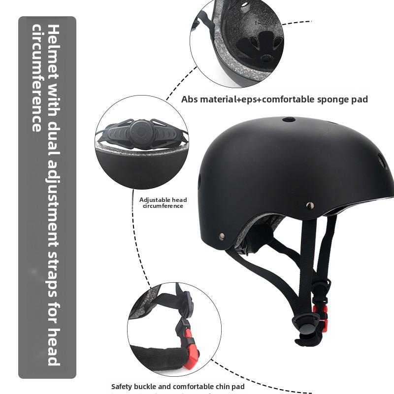 Adult Children Roller Skating Protective Gear Cycling Helmet Set Bicycle Skateboard Teenagers Sports Comprehensive Foam