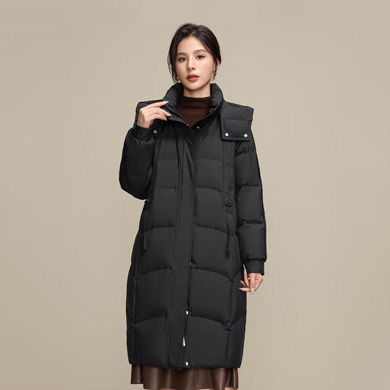 XueZhongFei Women's Mid-length Slimming Warm Down Coat X40143342F