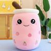 Popular bubble tea cup throw pillow large creative fruit milk tea doll plush toy