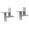 VidaXL Wall Shelves 2 Pcs Concrete Grey 38x12x38 Cm Engineered Wood 853248