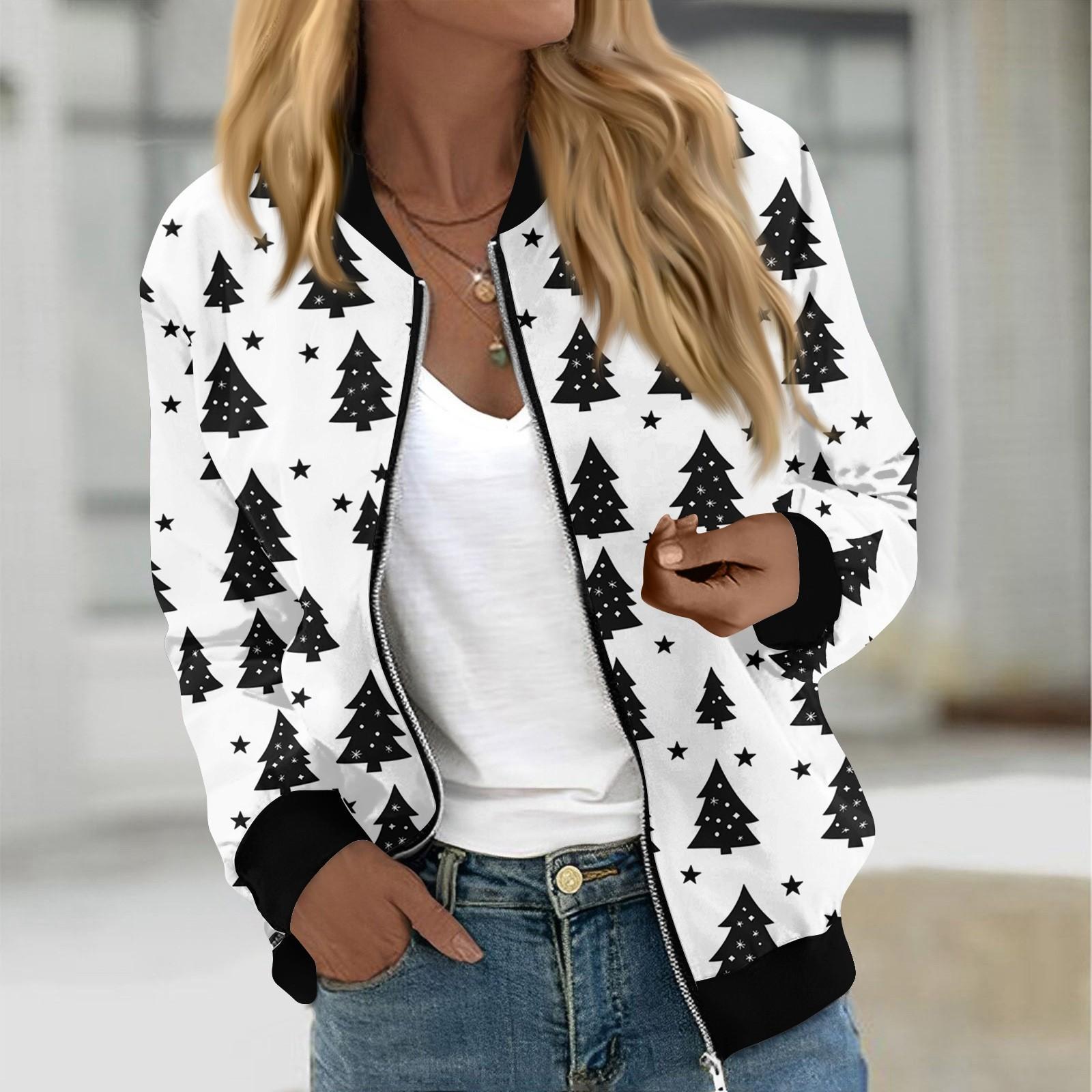 

Куртки женские с длинным рукавом, легкие, на молнии, с принтом, верхняя одежда, повседневные, стеганые куртки с карманами M белый