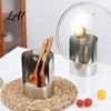 Space Saving Spatula Spoon Rest Stainless Steel Pot Lid Organizer Vertical Cutting Board And Metal Cover Drying Rack Holder