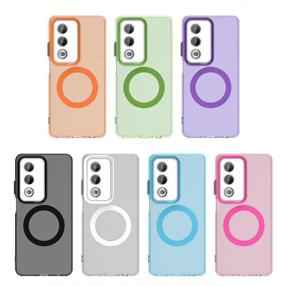 Magsafe Matte Phone Case For Oppo A3 Pro Protective Case Magnetic Wireless Charging For Oppo A80 5G Shockproof Back Cover