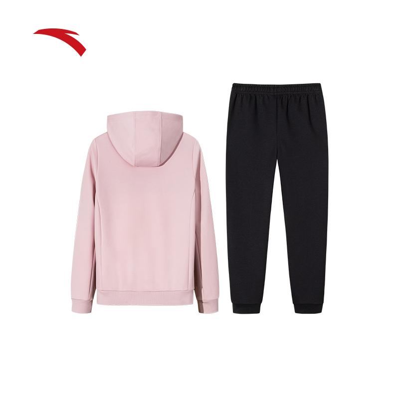 Anta Hooded Cardigan Long Pants Long Sleeve Casual Set Women Sets 962537205-2