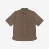 G Eek Cotton Oversized Shirt Brown (Pibad5106)