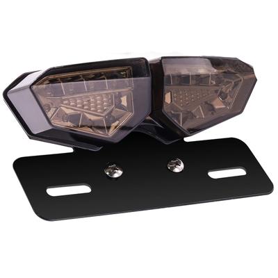 Ygmylandbb LED Motorcycle Tail Lamp Stop Lamp License Plate Light DC12V Vintage License Plate