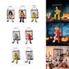 Scary Talking Prisoner Prop with Glowing Eyes Doll Statue Spooky Skeleton Toy