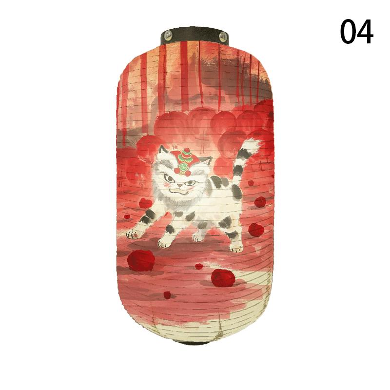 Japanese Style Cloth Lantern Yakitori Wish Dharma Lantern Outdoor Sushi Pub Bistro Ramen Shop Restaurant Decor Advertisement