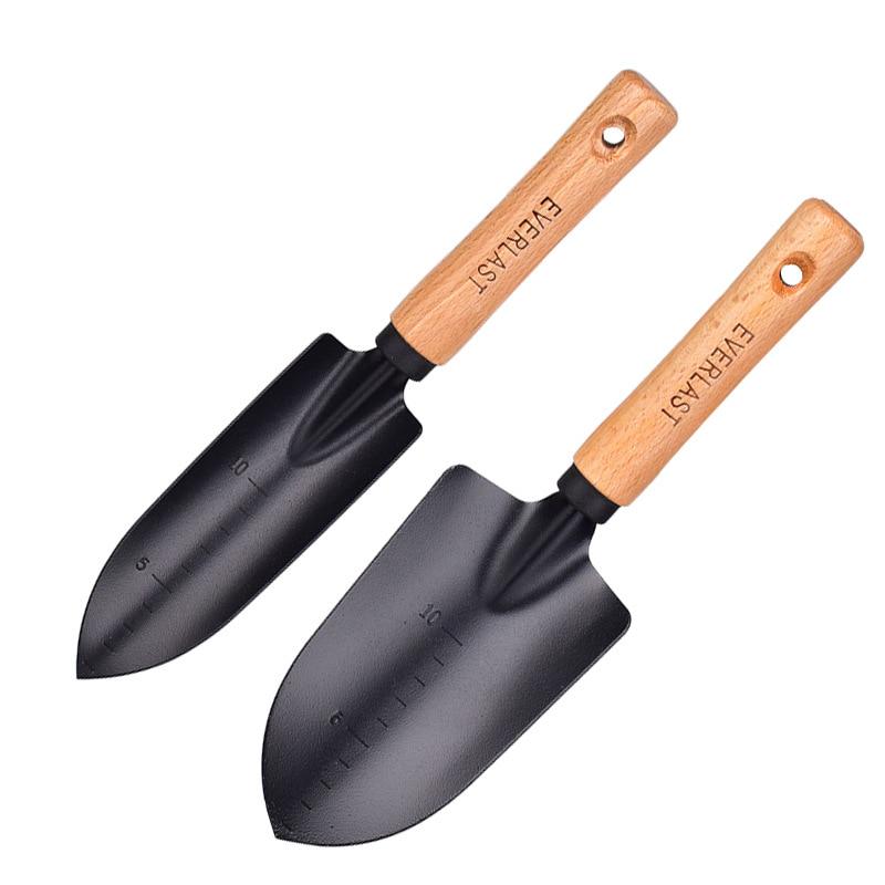 Carbon Steel Garden Shovel Flower Planting Shovel Garden Wooden  Handle Gardening Hand Tools Tao Hua Yuan Tools