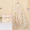 Bear Printed Pure Cotton Gauze Soft Texture Baby Swaddle Cloth Gauze Cover Blanket  Children's Bath