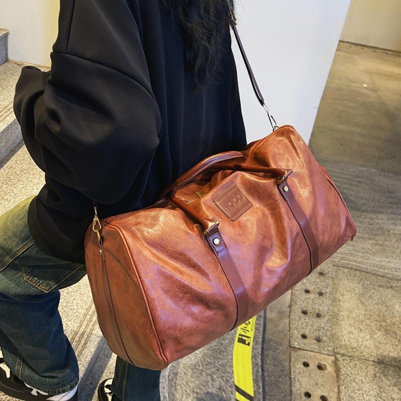 High quality retro handbag fashion leisure sports bag high sense fitness bag large capacity travel bag