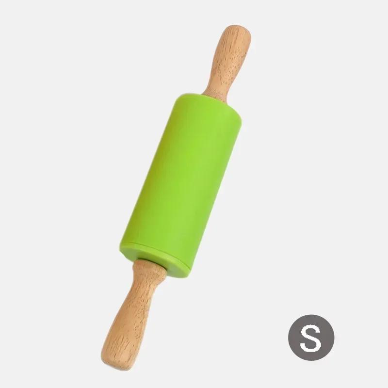 Non-Stick Pastry Dough Flour Roller, Pizza Pasta Roller, Kitchen Pastry Baking Tool with Wooden Handle