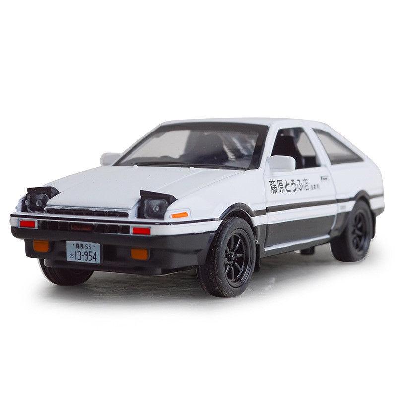 

Первоначальный Новый 128 D Toyota Trueno Ae86 Литая Модель Машинки Игрушка Звук Свет Подарок White