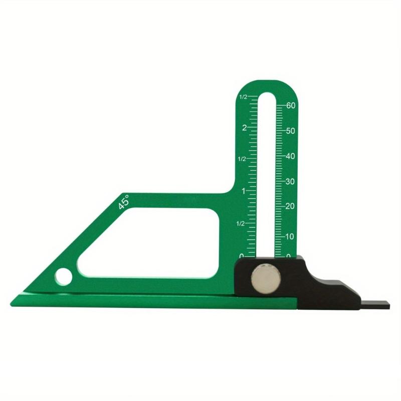 

Height Gauge Measuring Instrument Aluminum Router Table Height Gauge with Inch Metric Scale Woodworking Measurement Tool 1