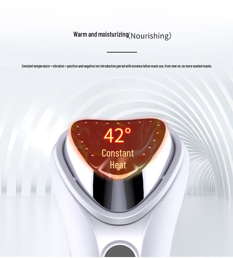 Ultrasonic Thermal Skin Essence Ion Device for Facial Lifting & Firming
