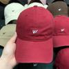 Simple Small Letter Embroidered Cap Men'S And Women'S Fashion Versatile Face Small Sun Visor Baseball Cap