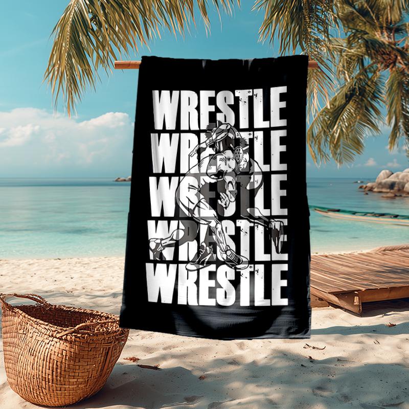 Wrestling Mode Strandtuch: Ideal für Sommerabenteuer Weich, saugfähig und schnell trocknend geeignet zum Schwimmen und Baden