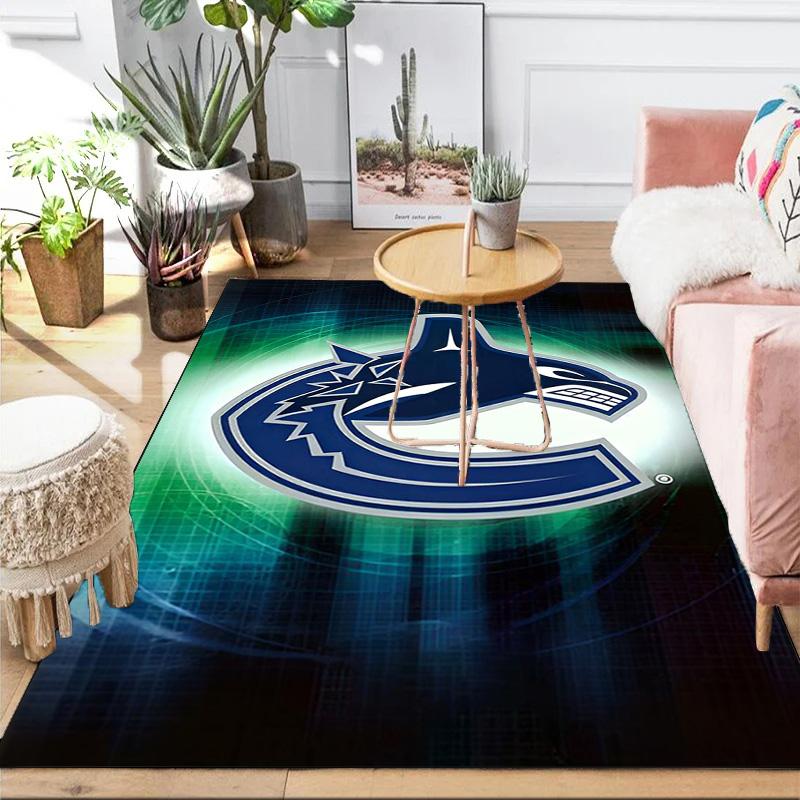 Vancouver Hockey Art Area Rug Suitable for Indoor And Outdoor,Carpets for Kitchens, Homes, Offices, Living Rooms,Home Decor,Christmas Gift