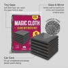 Multi Surfaces Wiping Cloth Set, 6 Absorbent Cleaning Rags Reusable for Wet & Dry Use on Window, Mirrors, Dining Tables, Kitchen Areas & Automotive