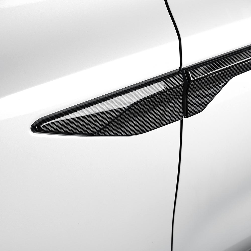 4PCS Vehicle Exterior Decoration Leaf Plate Lid Stripe Car Side Body Panel Decorative Cover ABS For Kia Sorento 2024 2025 2026
