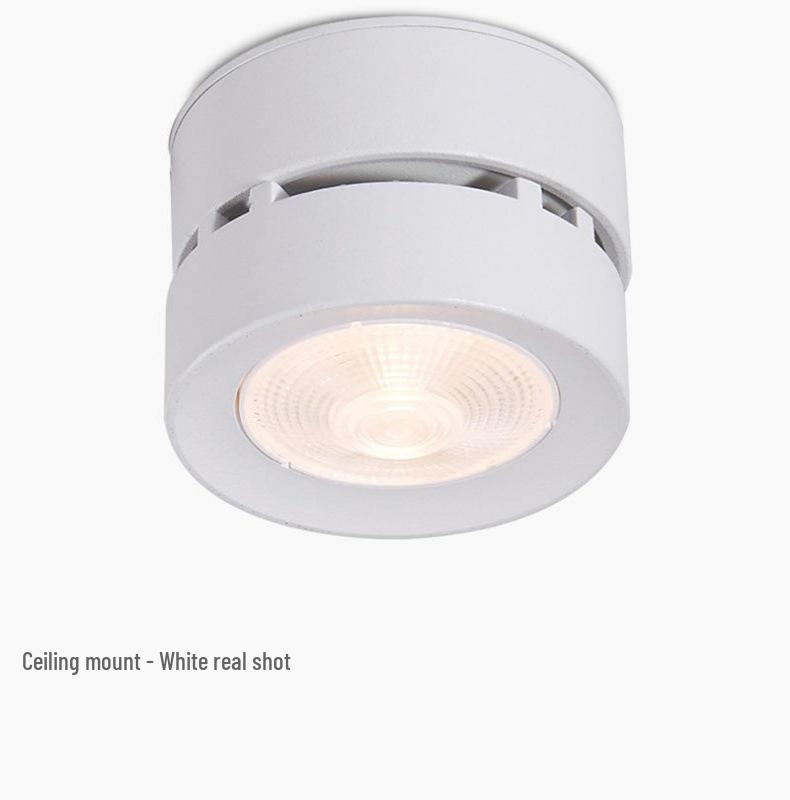 Folding Surface-Mounted Adjustable LED Spotlight for Hallway and Background Wall